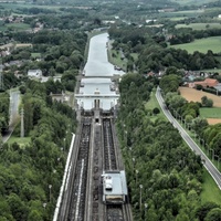 The Sloping Lock of Ronquières, Ronquières